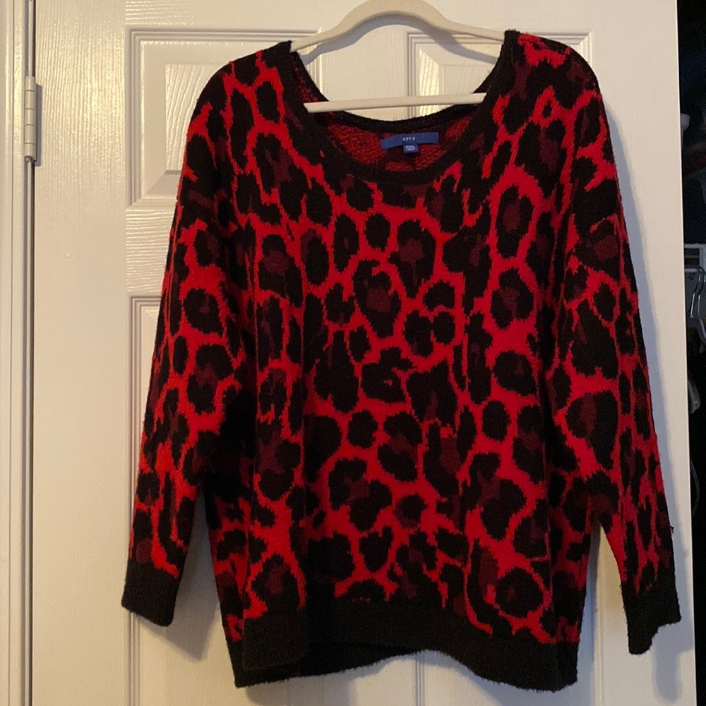 Leopard print sweater